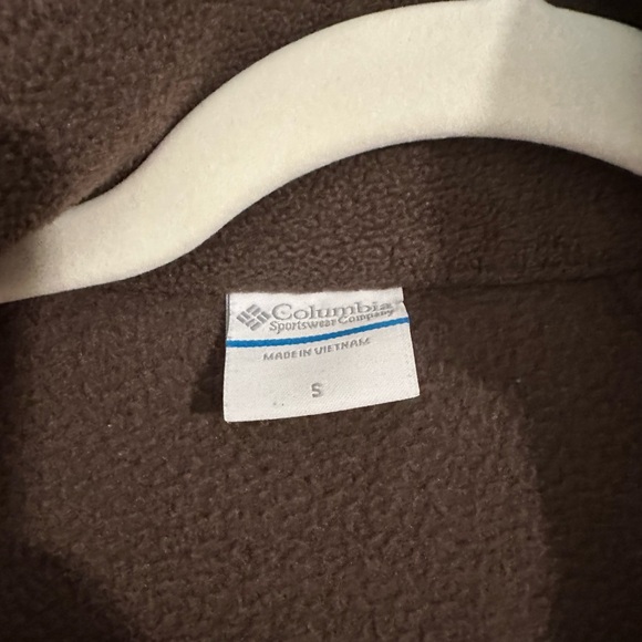 Small Columbia brown fleece jacket - Picture 3 of 5